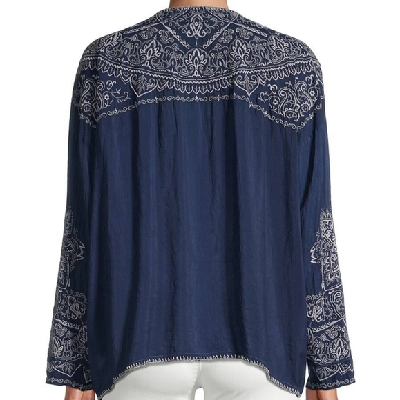 Johnny Was  Renemutet Embroidered Blouse Medium - Picture 4 of 16